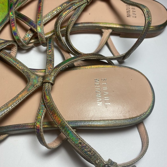 Stuart Weitzman Iridescent Multicolor Strappy Sandals - Picture 7 of 7